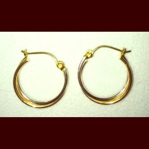 14K gold hoop earrings